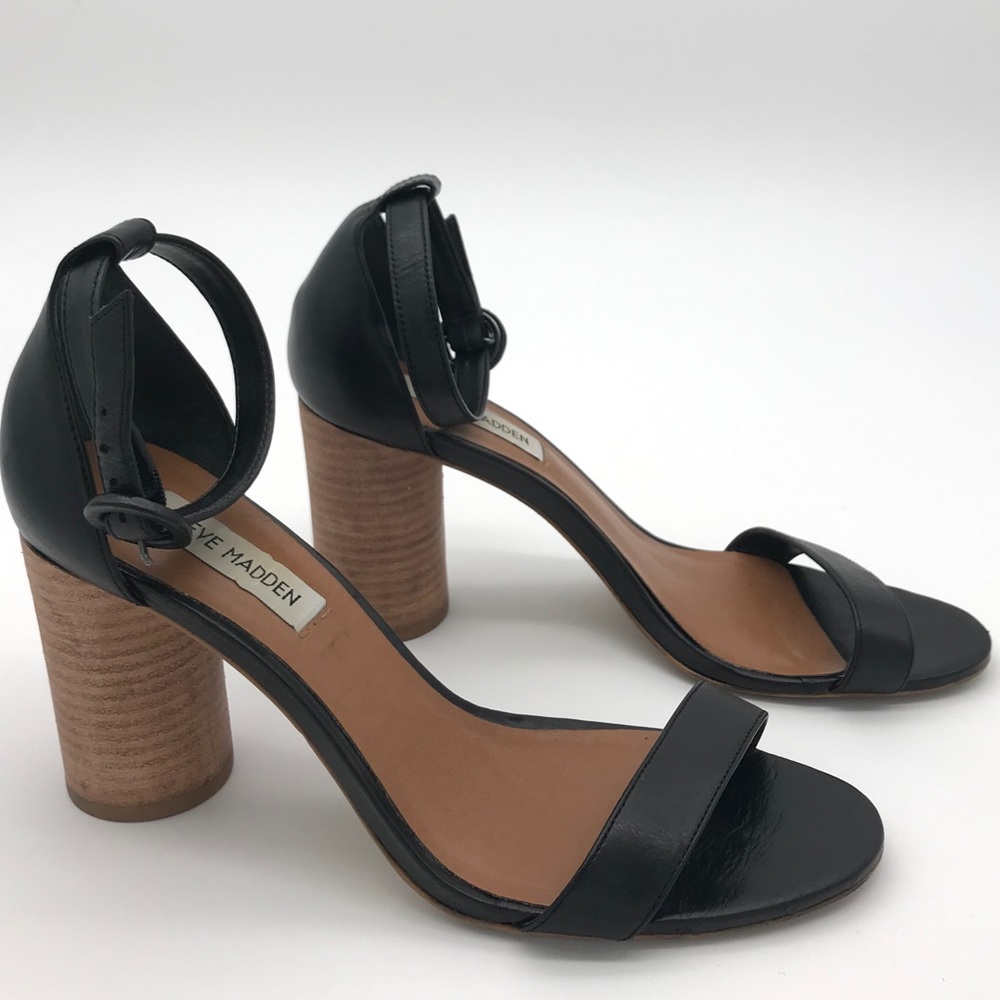 Steve Madden Leather Heel Sandals